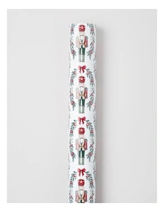 Heirloom Christmas Nutcracker Wrap in Red and Green: 8m
