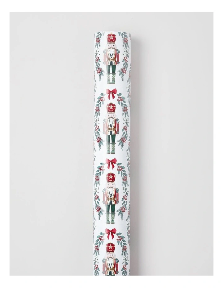 Heirloom Christmas Nutcracker Wrap in Red and Green: 8m image 1