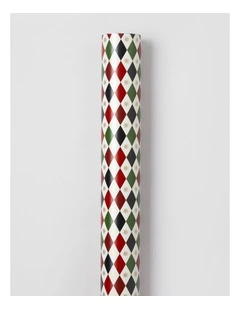 Heirloom Christmas Tile Wrap in Red and Green: 8m