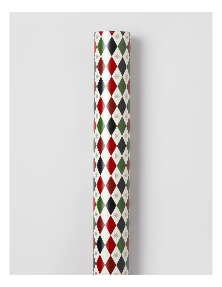 Heirloom Christmas Tile Wrap in Red and Green: 8m image 1
