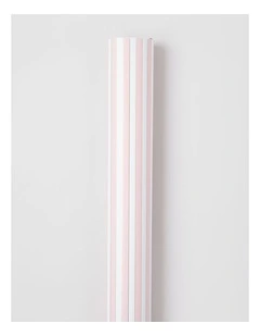 Luxe Christmas Stripe Wrap in Pink and White: 8m