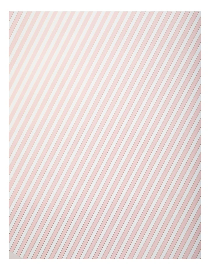 Luxe Christmas Stripe Wrap in Pink and White: 8m image 3