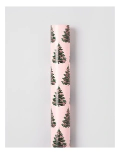 Luxe Christmas Bow Christmas Tree Wrap in Green and Pink: 8m