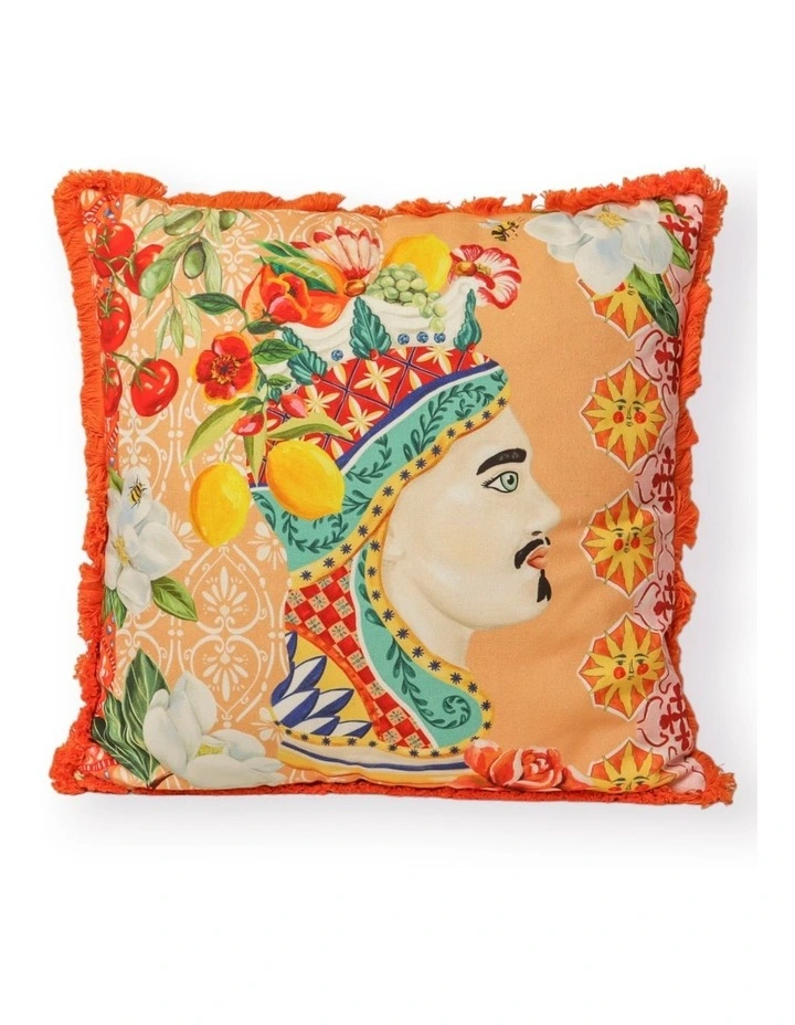 Italian Summer Square Cushion in Multi image 1