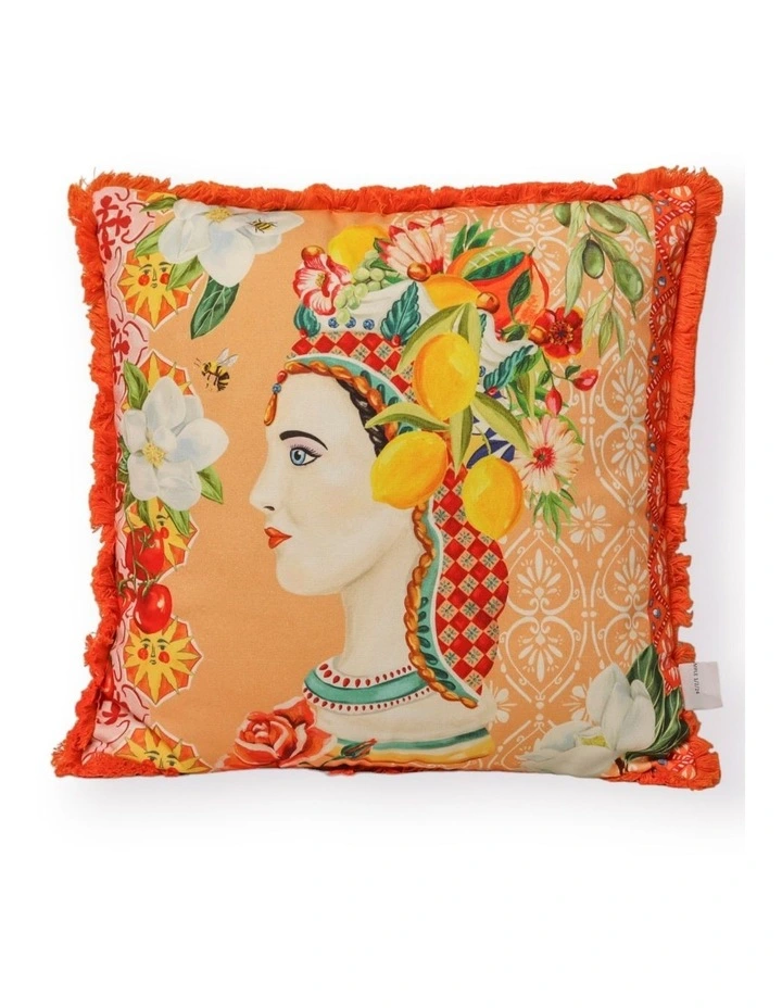 Italian Summer Square Cushion in Multi image 2