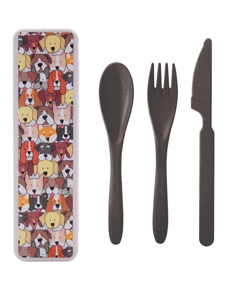 The Dog Collective Wheat Straw Cutlery in Multi image 1