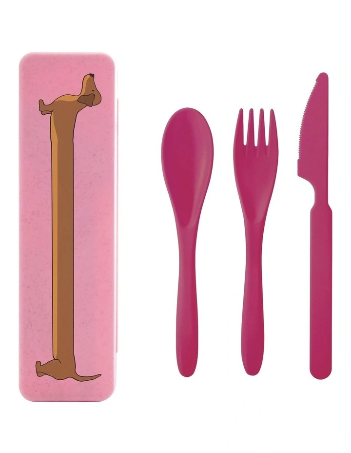 The Dog Collective Wheat Straw Cutlery in Multi image 3