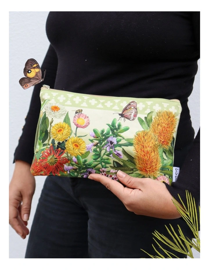 Botanical Blooms Clutch Purse in Multi image 3