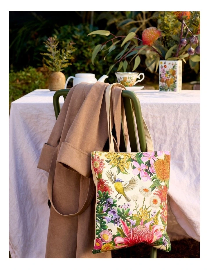 Botanical Blooms Tote Bag in Multi image 3