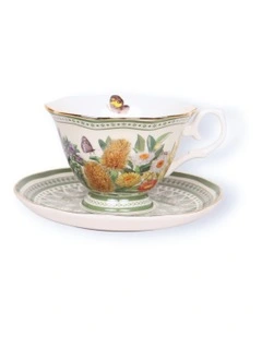 Botanical Blooms Tea Cup & Saucer in Multi