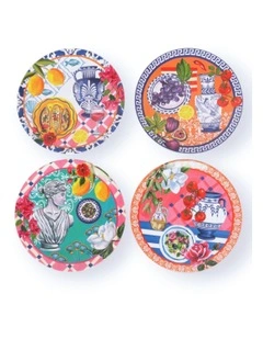 Mediterranean Summer Plate Set in Multi