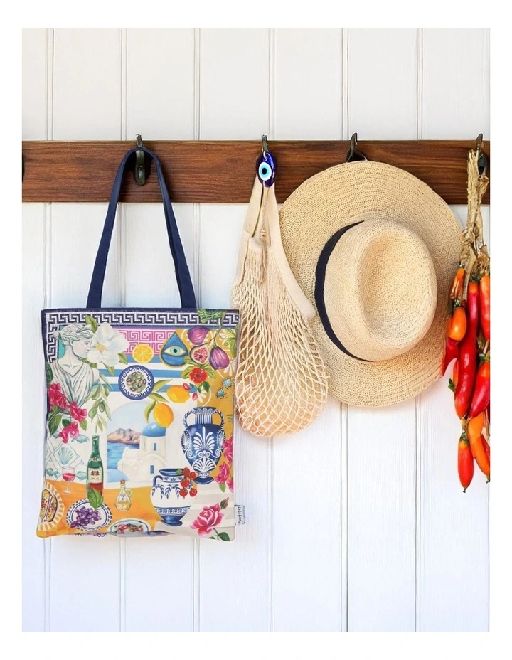 Mediterranean Summer Tote Bag in Multi image 2