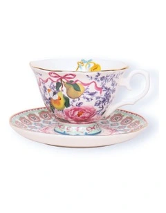 Je t'aime Paris Tea Cup And Saucer in Multi
