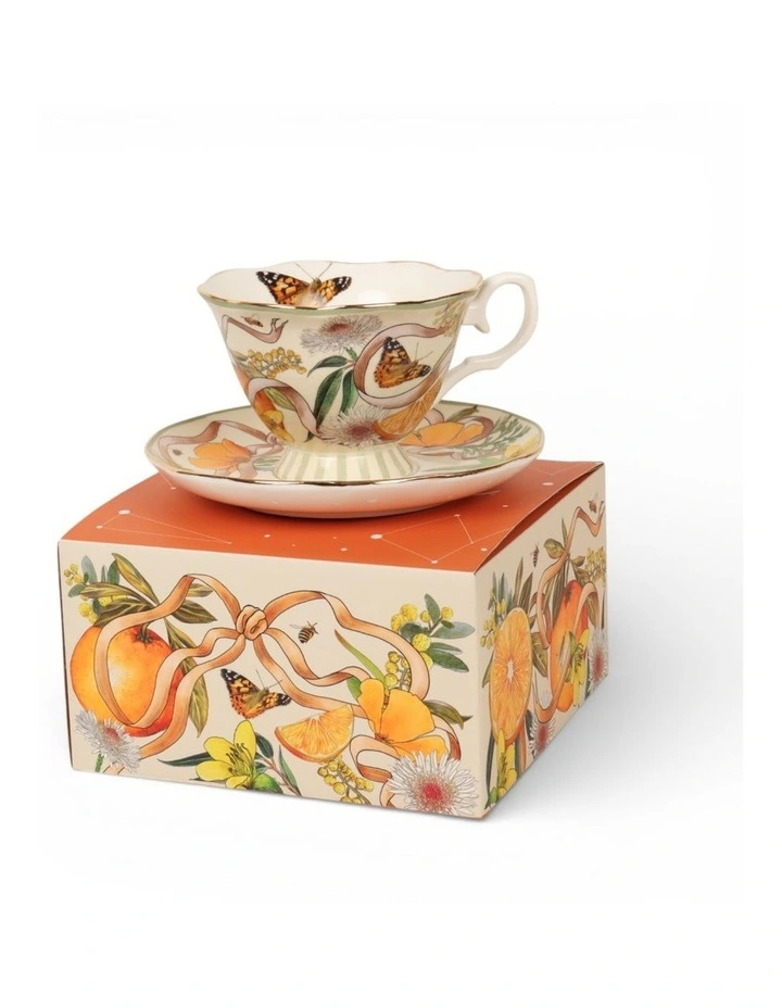 Golden Hour Tea Cup And Saucer in Multi image 1