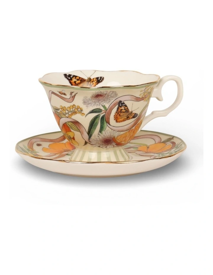 Golden Hour Tea Cup And Saucer in Multi image 2