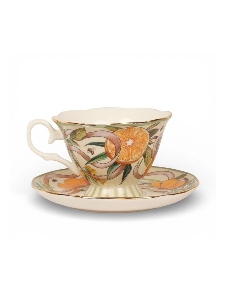 Golden Hour Tea Cup And Saucer in Multi image 3