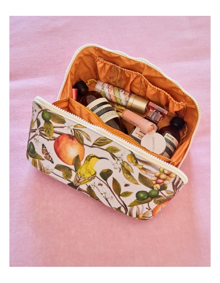 Golden Hour Cosmetic Bag in Beige image 3