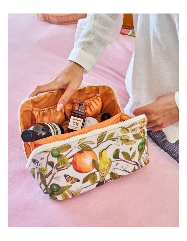 Golden Hour Cosmetic Bag in Beige image 4