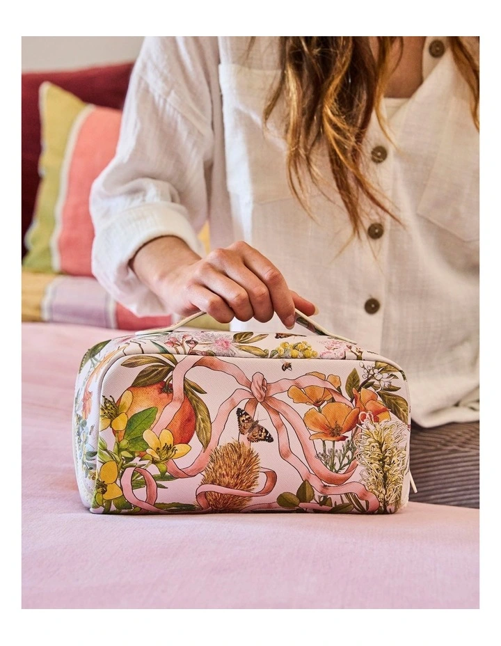 Golden Hour Cosmetic Bag in Beige image 5