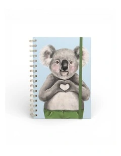 I Heart Koala Spiral Notebook in Multi