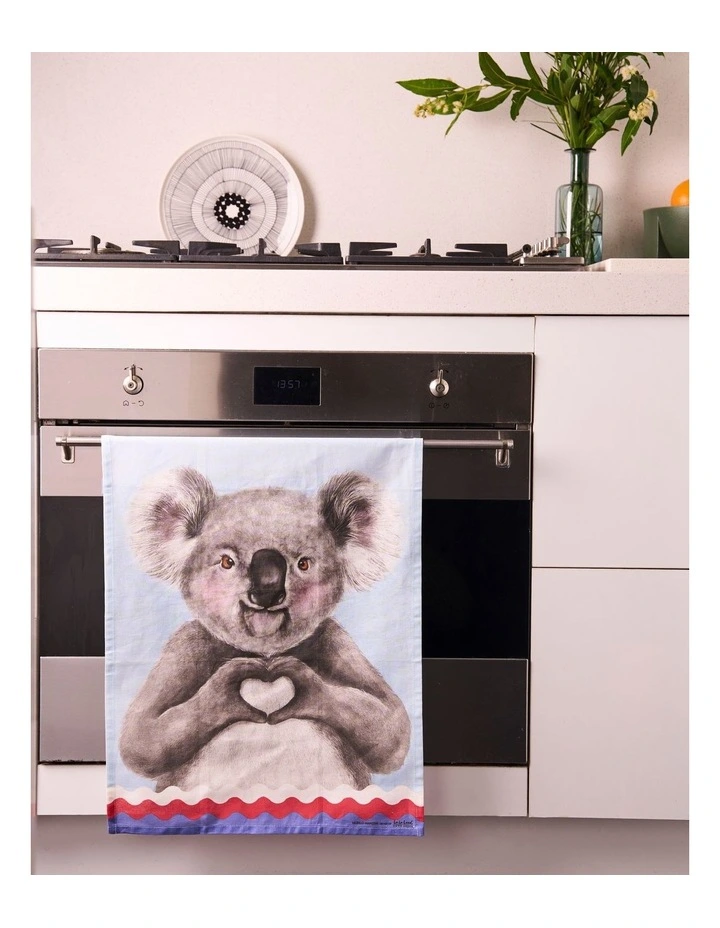 I Heart Koala Tea Towel in Multi image 3
