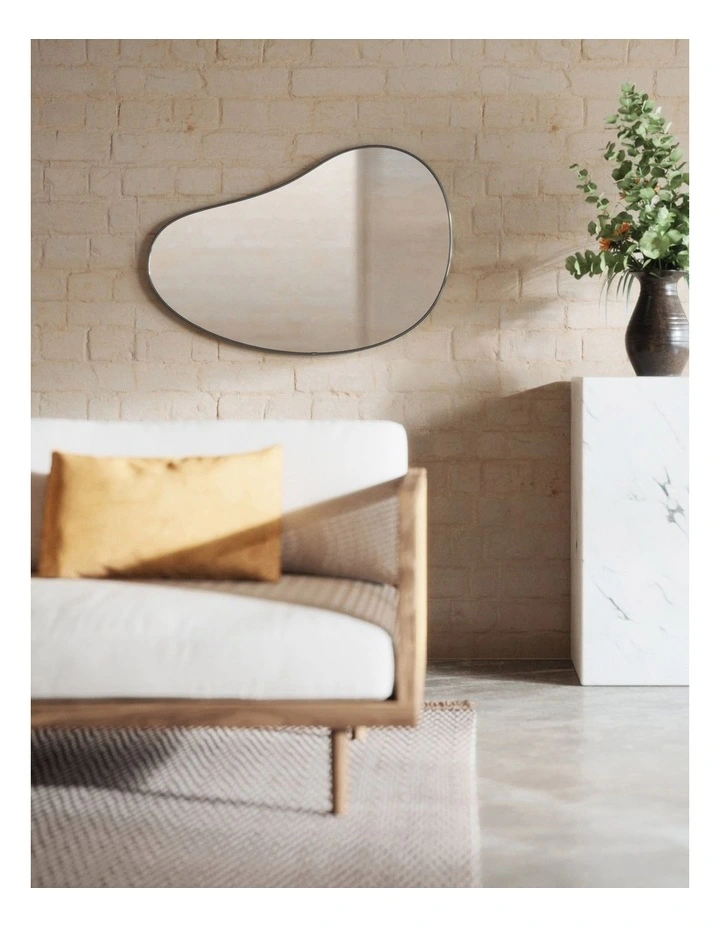 Hubba Pebble 60x91x3cm in Metal Titanium image 3