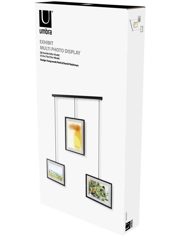 Exhibit Frame 67 x 3 x 46cm Set of 3 in Black image 4