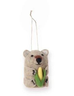 Garden Giggles Felt Ornament Wombat