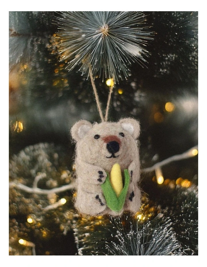 Garden Giggles Felt Ornament Wombat image 2