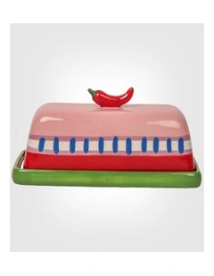 Seaview Stoneware Hot Chilli Butter Dish