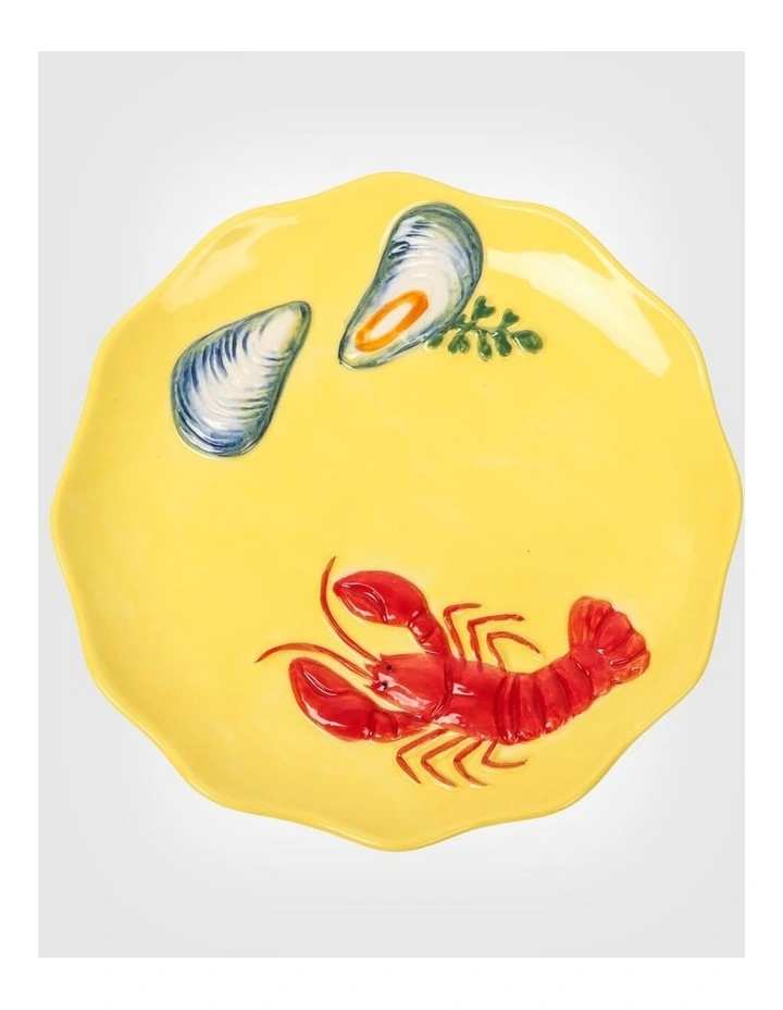 Seaview Stoneware Lobster Plate image 1