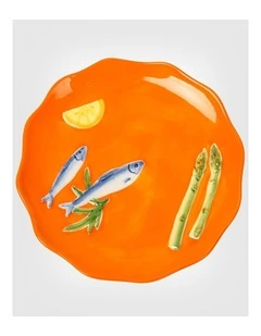 Seaview Stoneware Sardines Plate