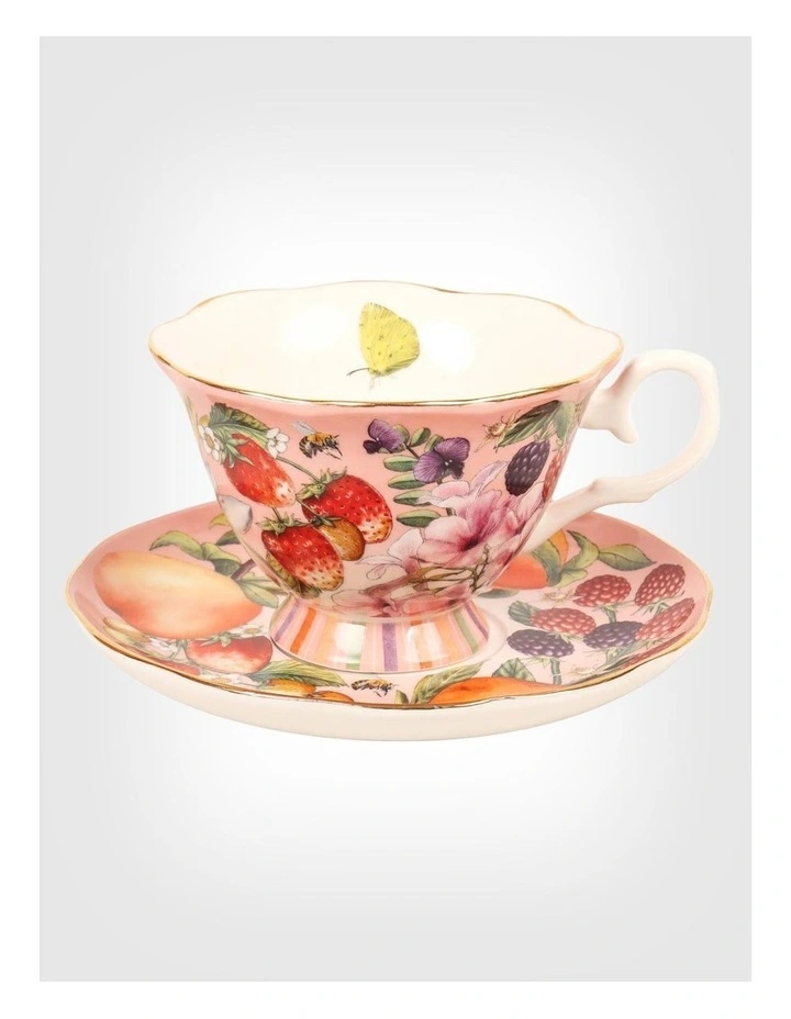 Tea Cup & Saucer Bountiful Harvest image 1