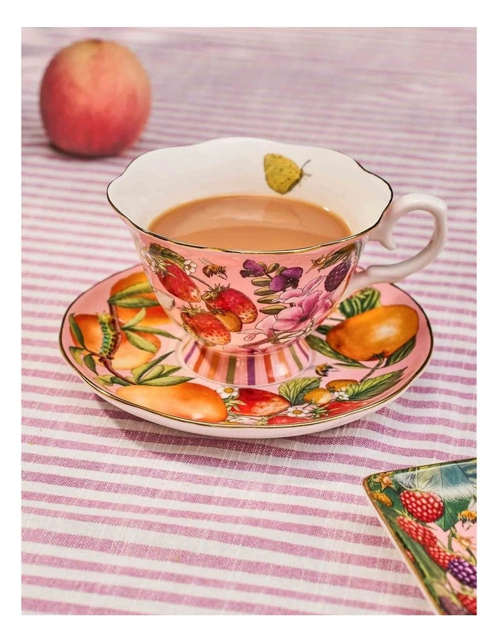 Tea Cup & Saucer Bountiful Harvest image 2