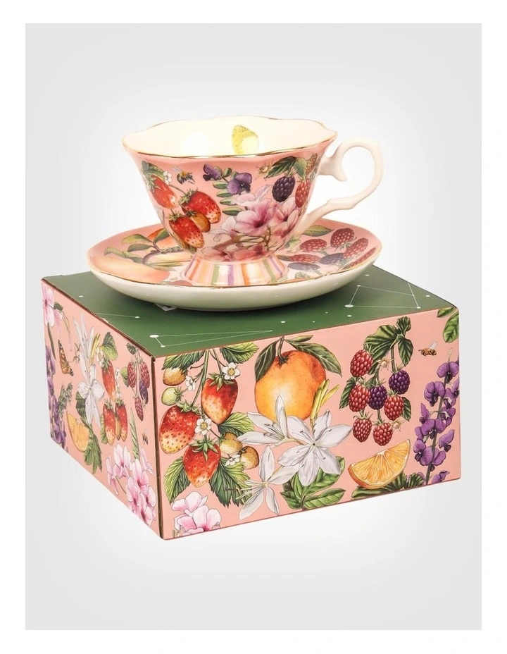 Tea Cup & Saucer Bountiful Harvest image 4