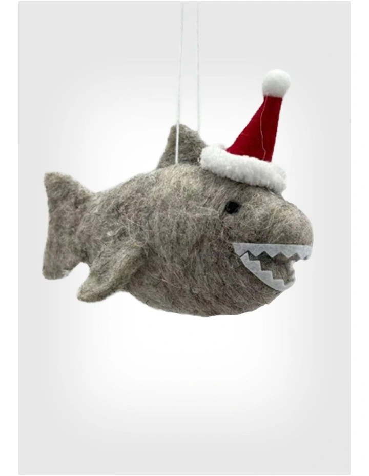 Felt Ornament Santa Shark image 1