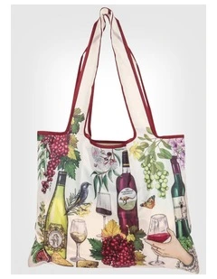 Foldable Shopper Bag Vineyard Visions