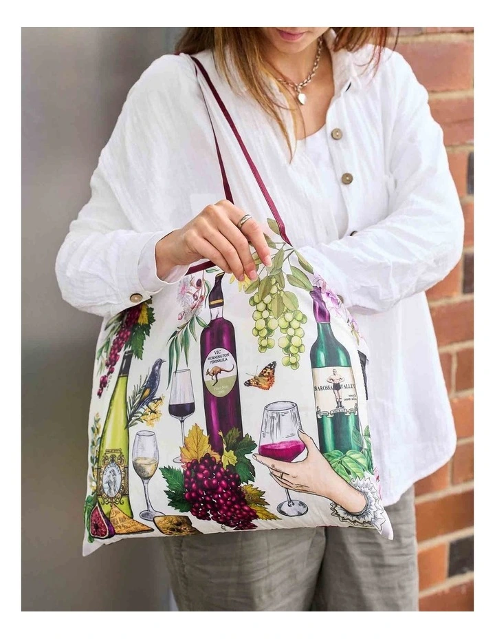 Foldable Shopper Bag Vineyard Visions image 2
