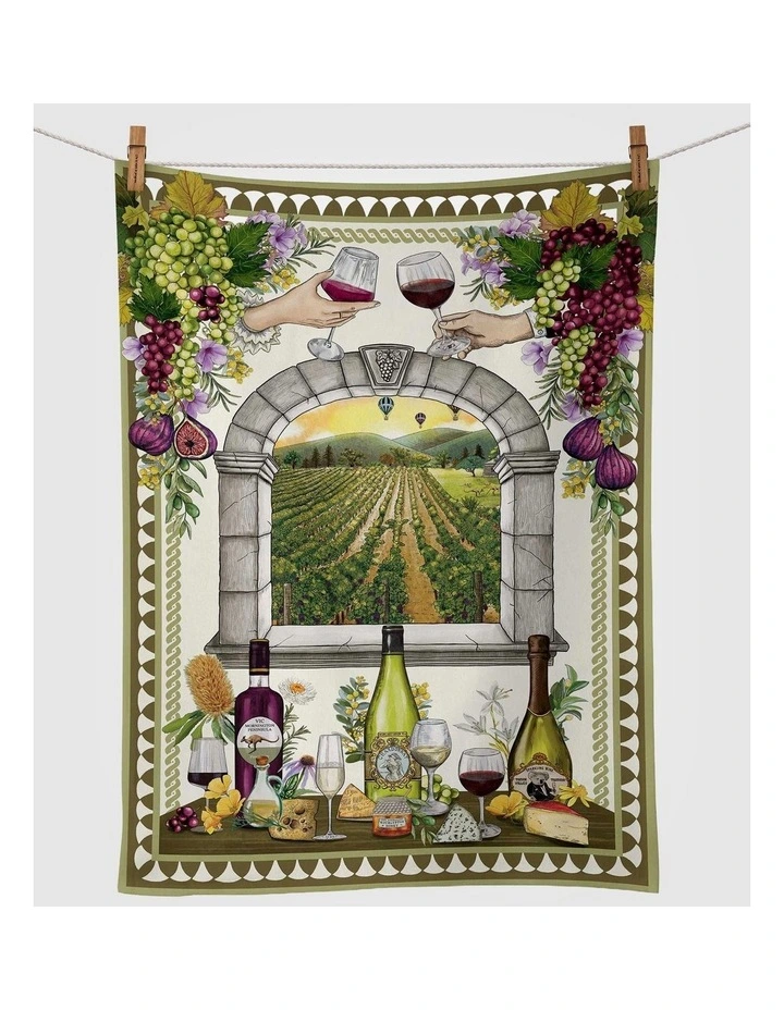 Tea Towel Vineyard Visions image 1