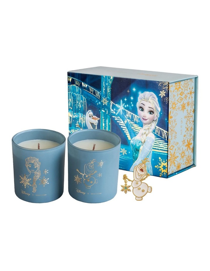 Disney Candle Twin Pack Elsa & Olaf & Anna Blue