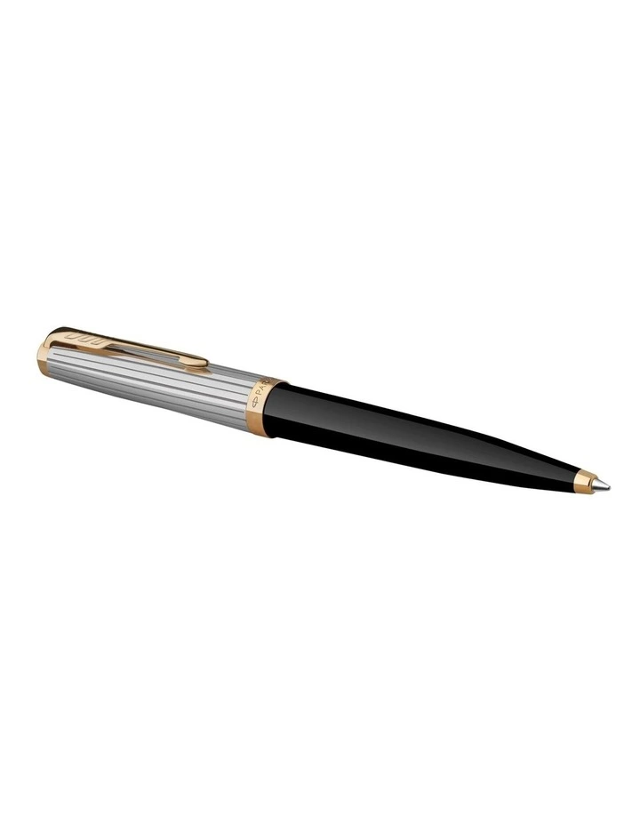 Parker 51 Premium Ballpoint Pen in Black with Gold Trim image 2