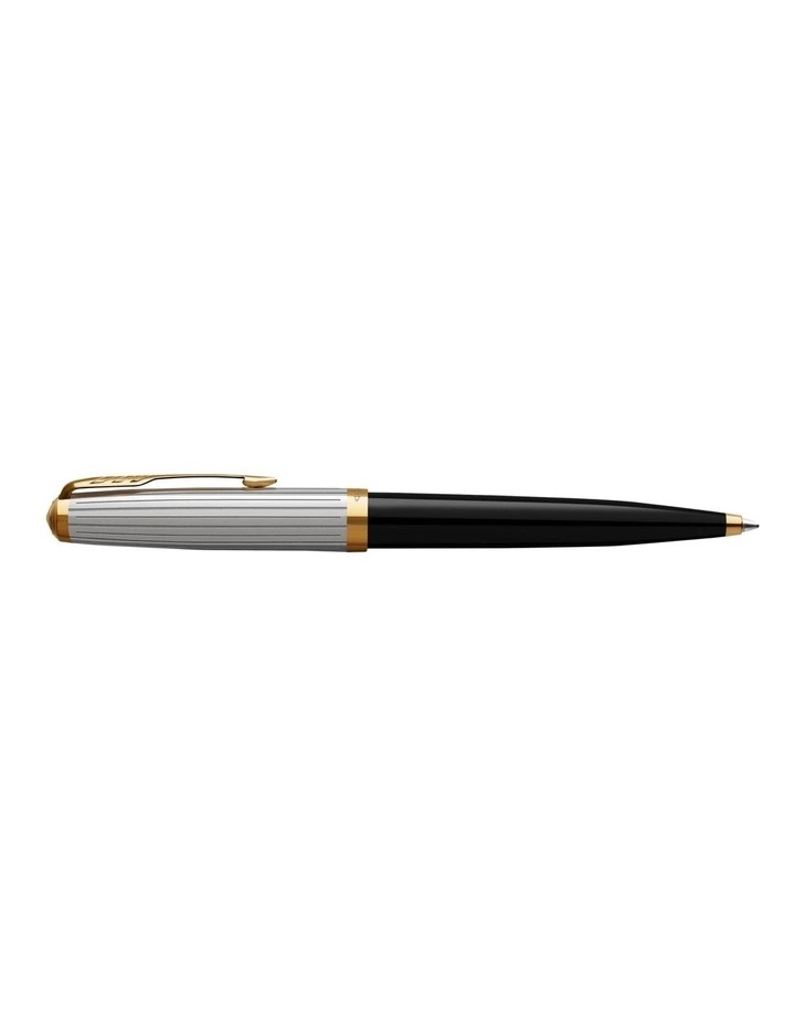 Parker 51 Premium Ballpoint Pen in Black with Gold Trim image 3