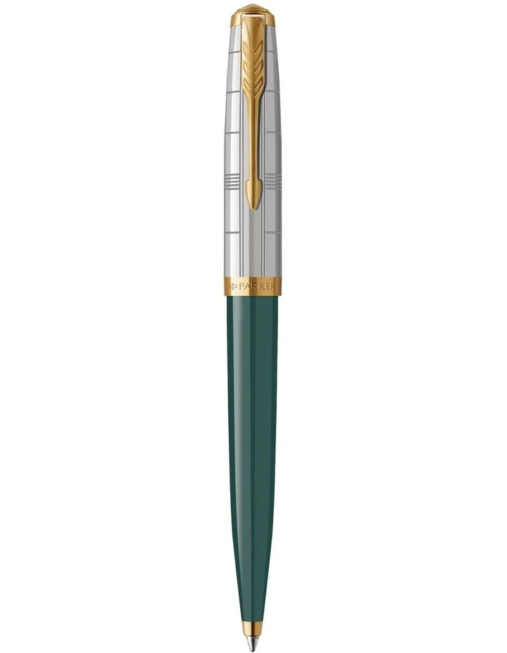 51 Premium Ballpoint Pen in Frost Green with Gold Trim image 1