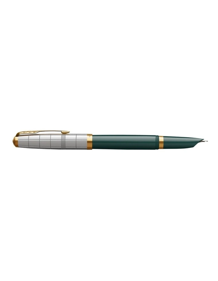Parker 51 Premium Fountain Pen in Forest Green with Gold Trim image 4