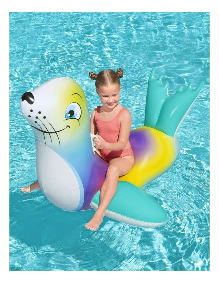 Bouée Gonflable Otarie 144cm - Flash 'n Splash - Pour Piscine Et Mer