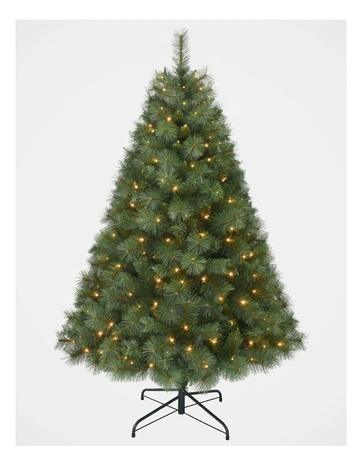 Deluxe Reno 180cm 230L Pre-lit Pine Tree 631 Tips in Green image 1