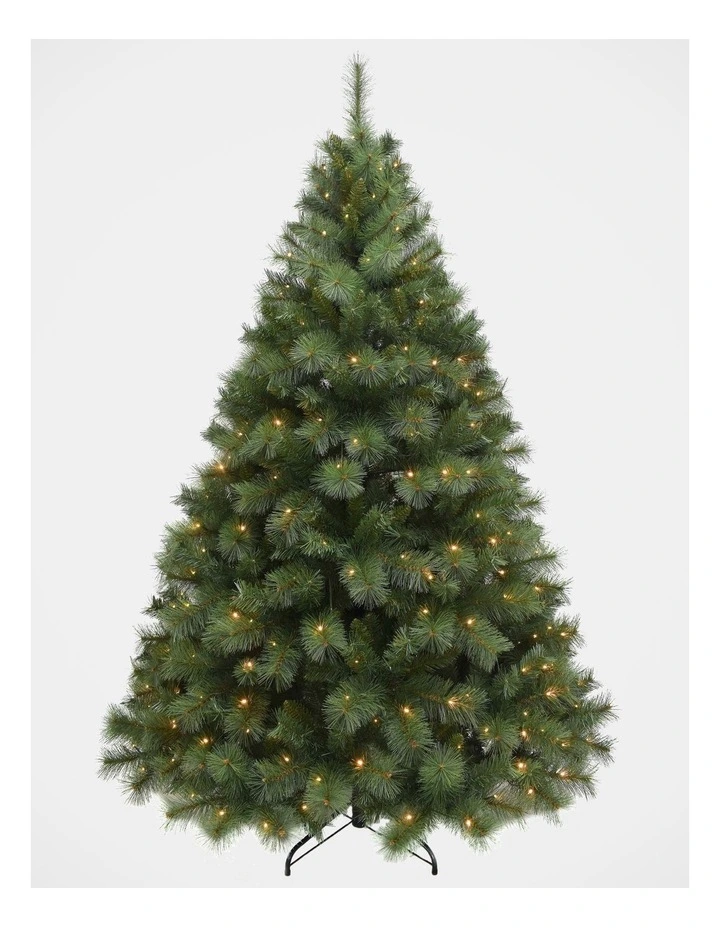 Deluxe Reno 210cm 310L Pre-lit Pine Tree 951 Tips in Green image 1