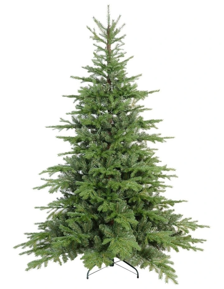 European Spruce Fir 210cm 330L Prelit Christmas Tree 2129 Tips in Green image 1