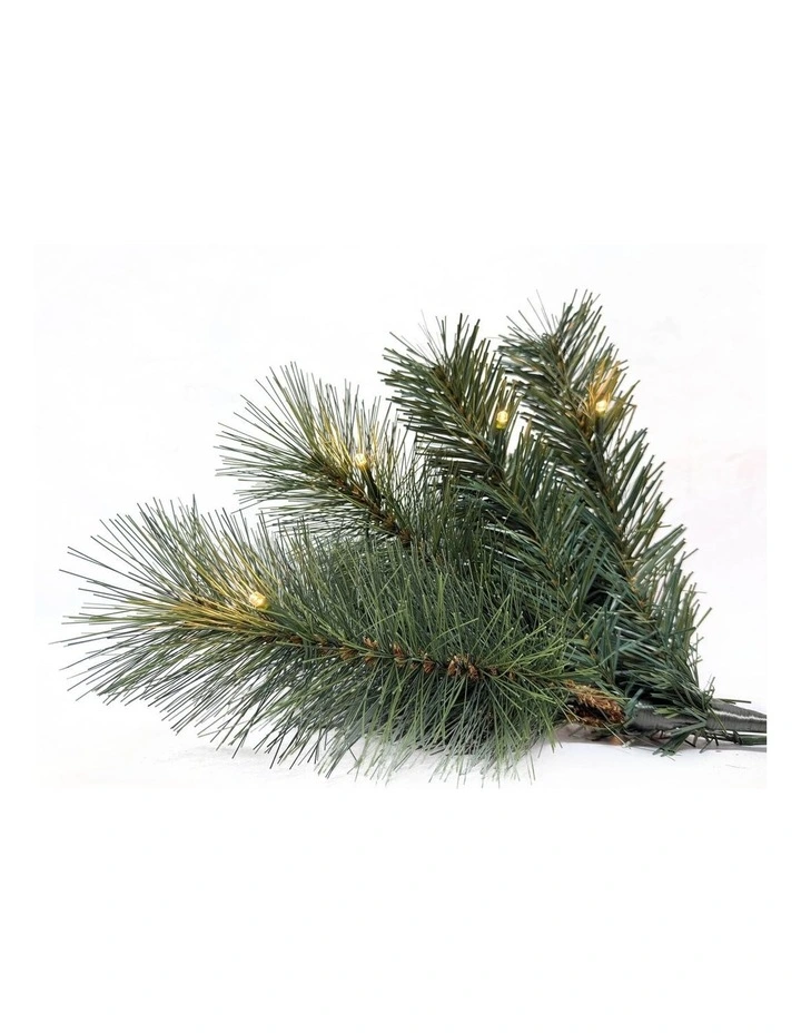 Deluxe Reno 240cm 380L Pre-lit Pine Tree 1201 Tips in Green image 3