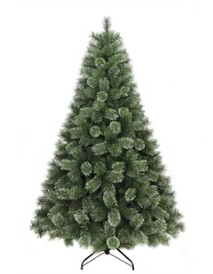 Glistening Pine 210cm 300L Pre-Lit Christmas Tree 929 Tips in Green